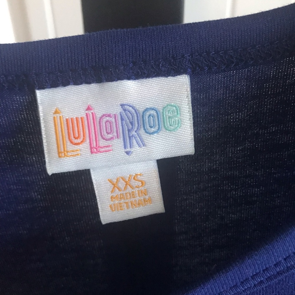 Navy lularoe dress, barely worn